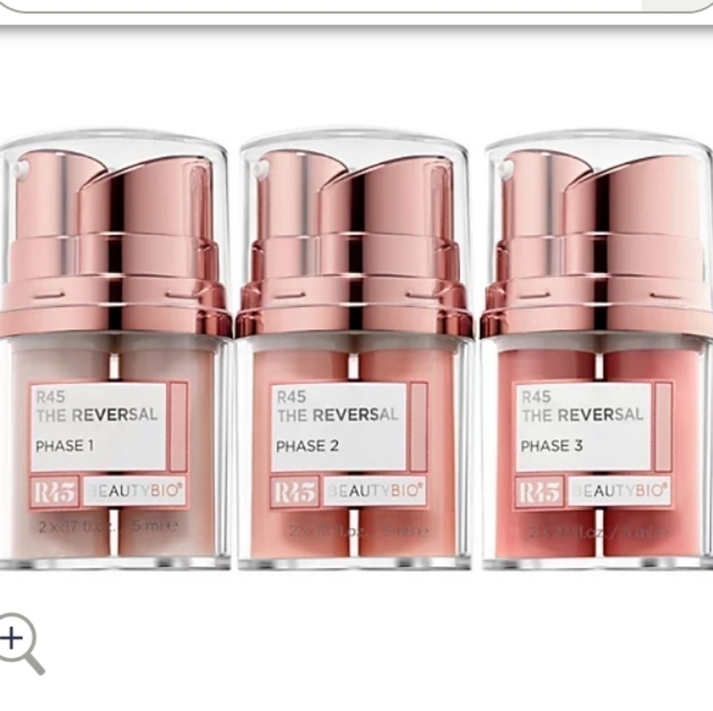𝅺BEAUTYBIO R45 the Reversal 3-Phase Retinol Cream System NIB